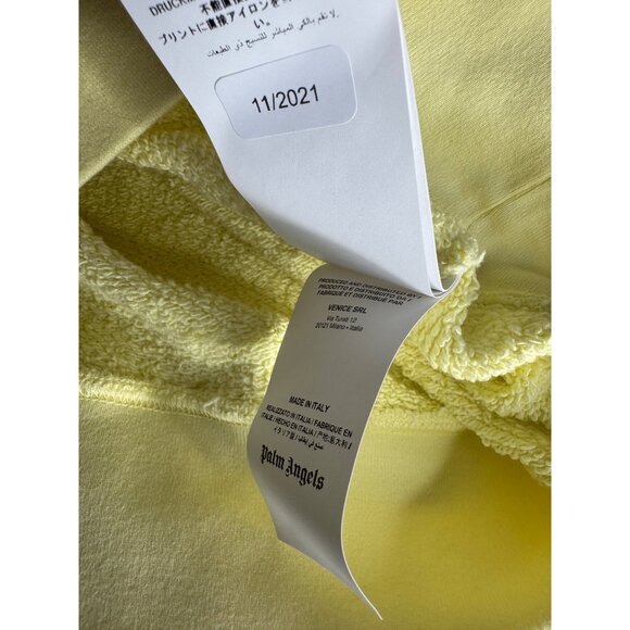 Palm Angels Yellow Broken Bear Hoodie Authentic Unisex Childs Size 8 NWT - Picture 10 of 11